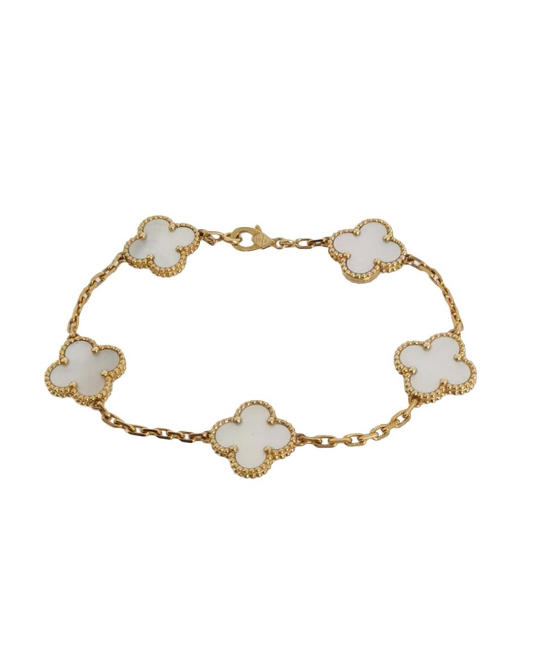 VAN CLEEF & ARPELS Белый браслет из желтого золота, фото 1