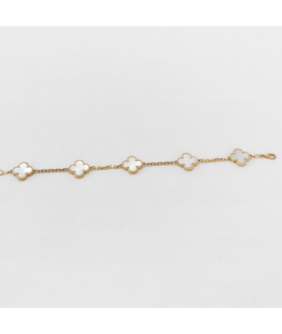 VAN CLEEF & ARPELS Белый браслет из желтого золота, фото 3