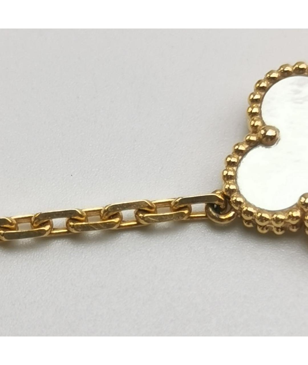 VAN CLEEF & ARPELS Белый браслет из желтого золота, фото 8