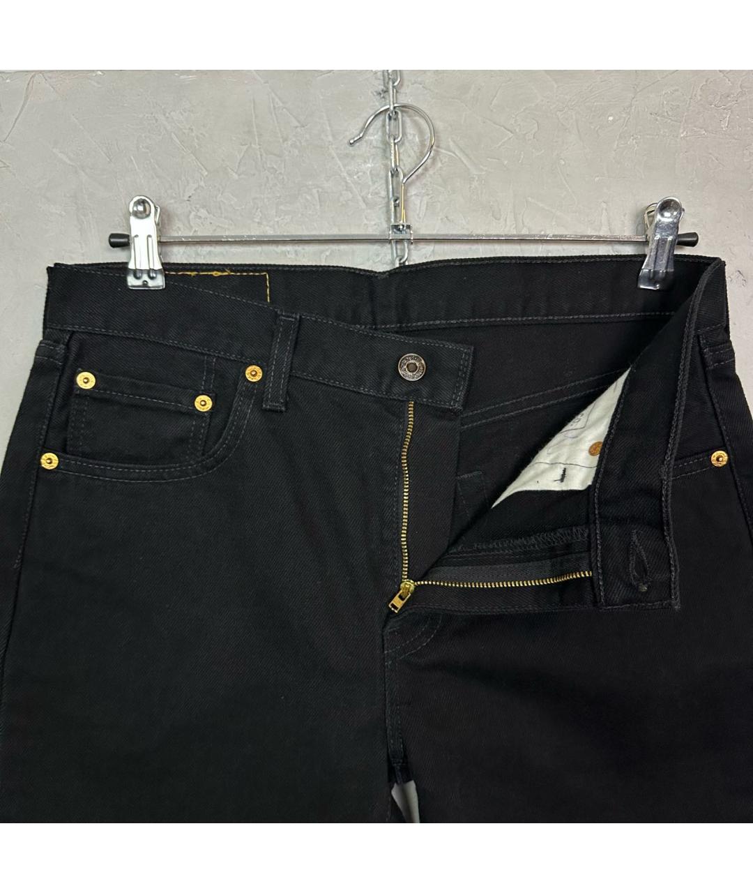 LEVI'S Черные хлопковые прямые джинсы, фото 5