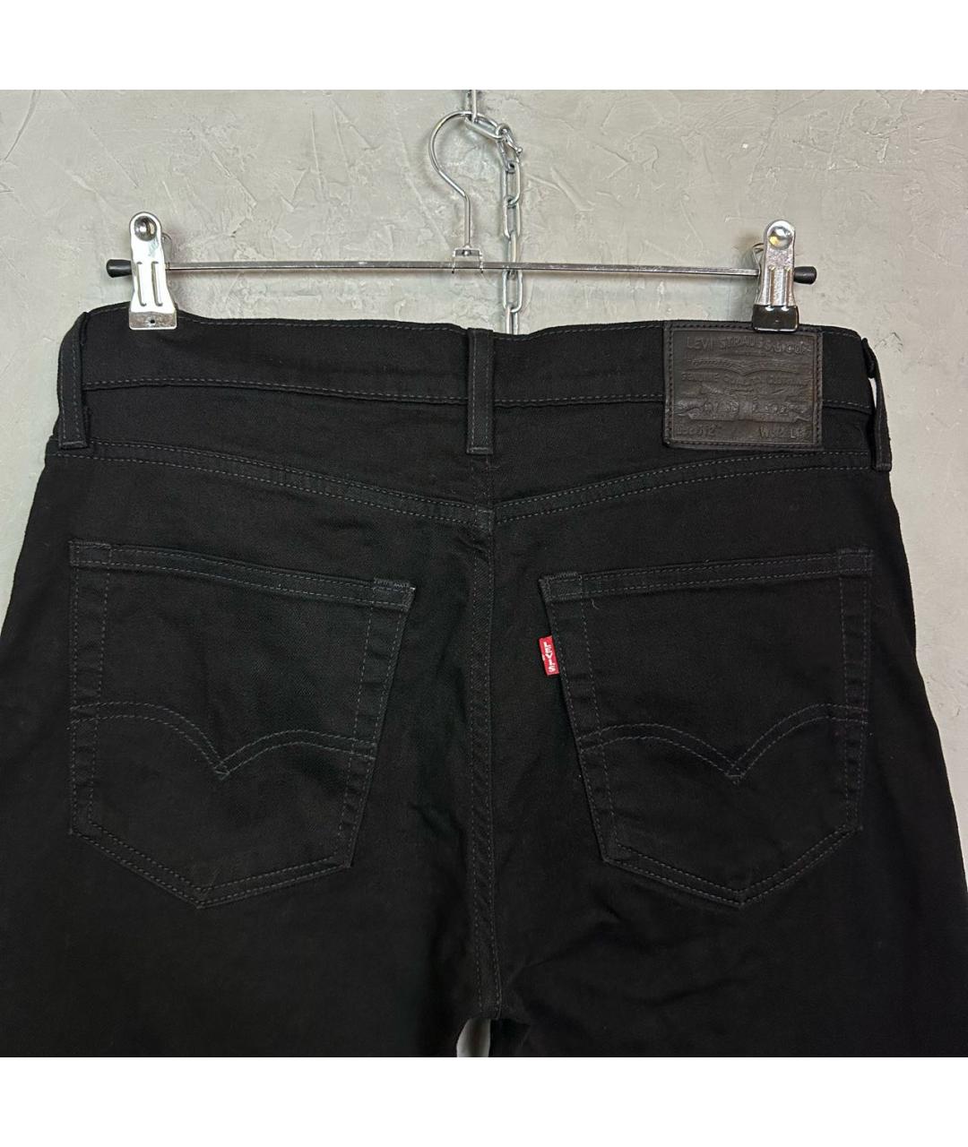 LEVI'S Черные хлопко-эластановые джинсы скинни, фото 3