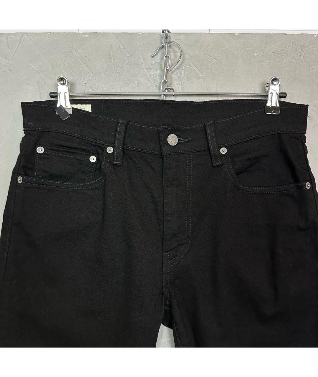 LEVI'S Черные хлопко-эластановые джинсы скинни, фото 4