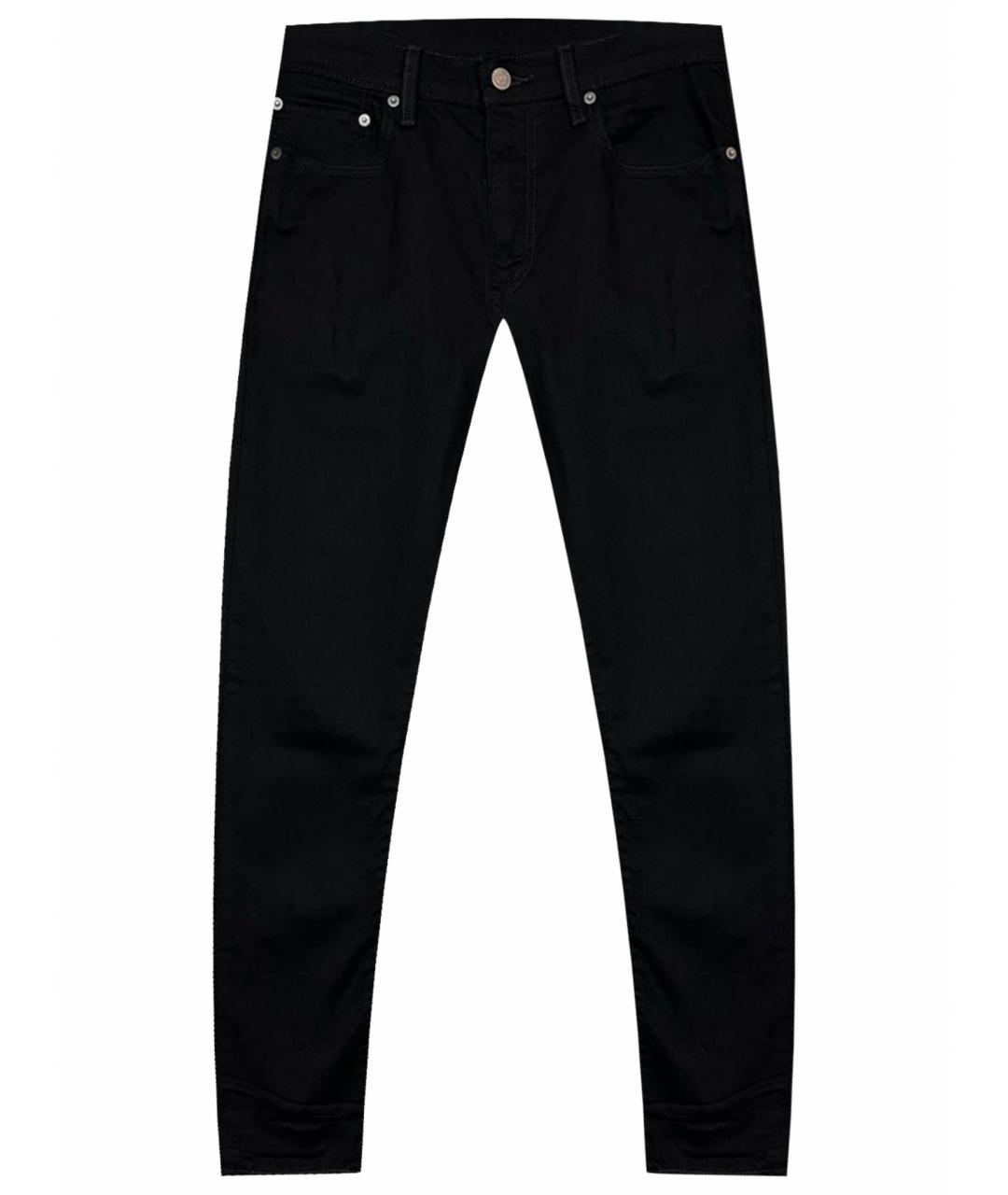 LEVI'S Черные хлопко-эластановые джинсы скинни, фото 1