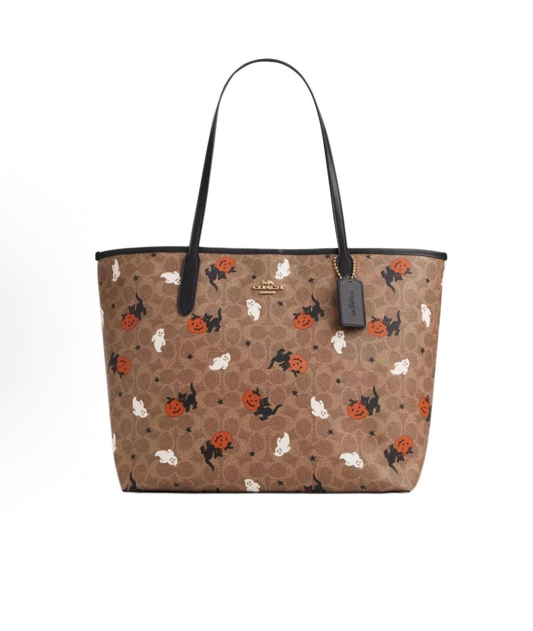 COACH Коричневая сумка тоут, фото 1