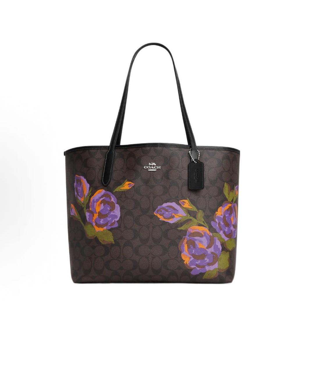 COACH Коричневая сумка тоут, фото 1