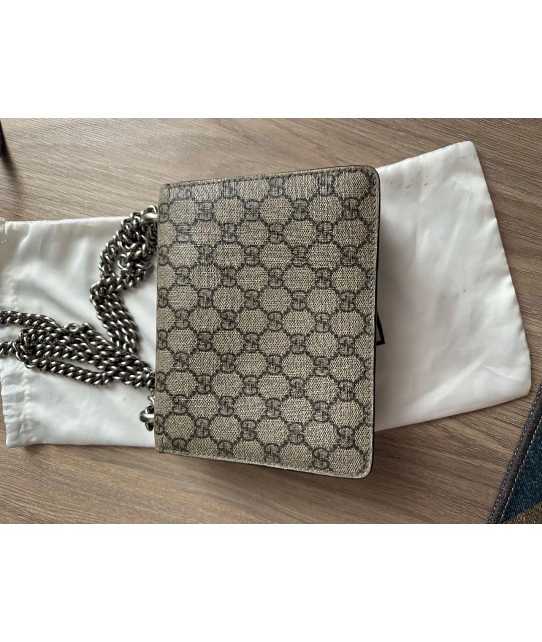 GUCCI Бежевая сумка тоут, фото 5