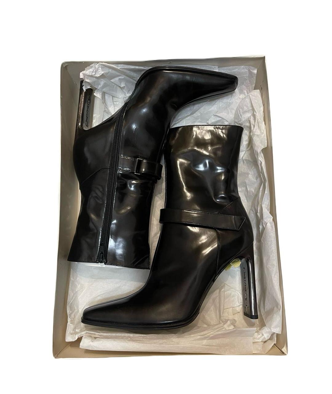 CASADEI Черные кожаные ботильоны, фото 9