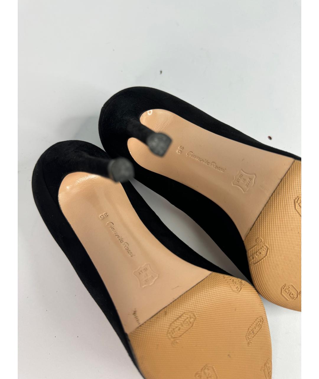 GIANVITO ROSSI Черные замшевые туфли, фото 6