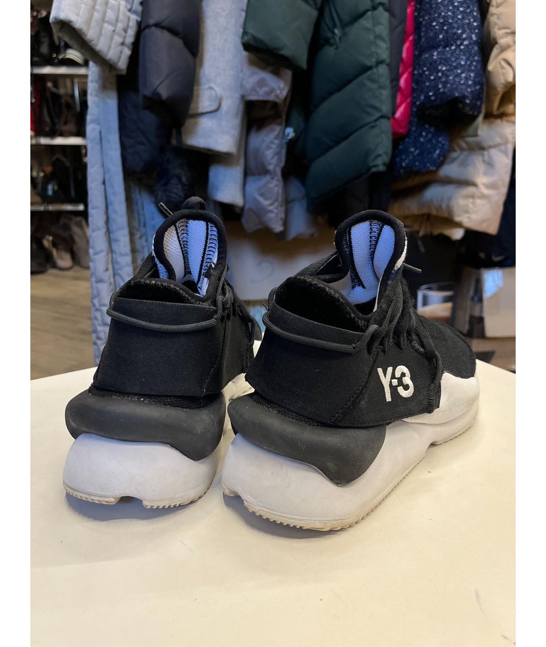 YOHJI YAMAMOTO Черные текстильные кроссовки, фото 7