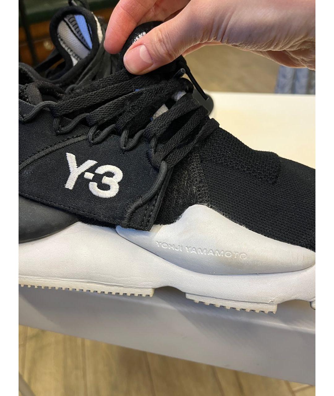 YOHJI YAMAMOTO Черные текстильные кроссовки, фото 8