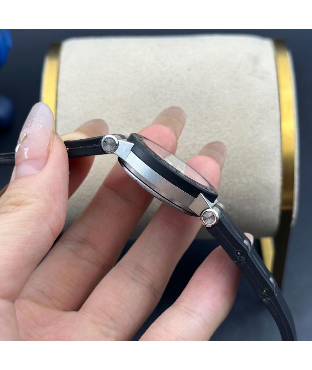 BVLGARI Черные часы, фото 4