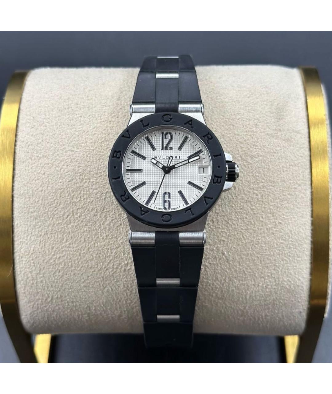 BVLGARI Черные часы, фото 5