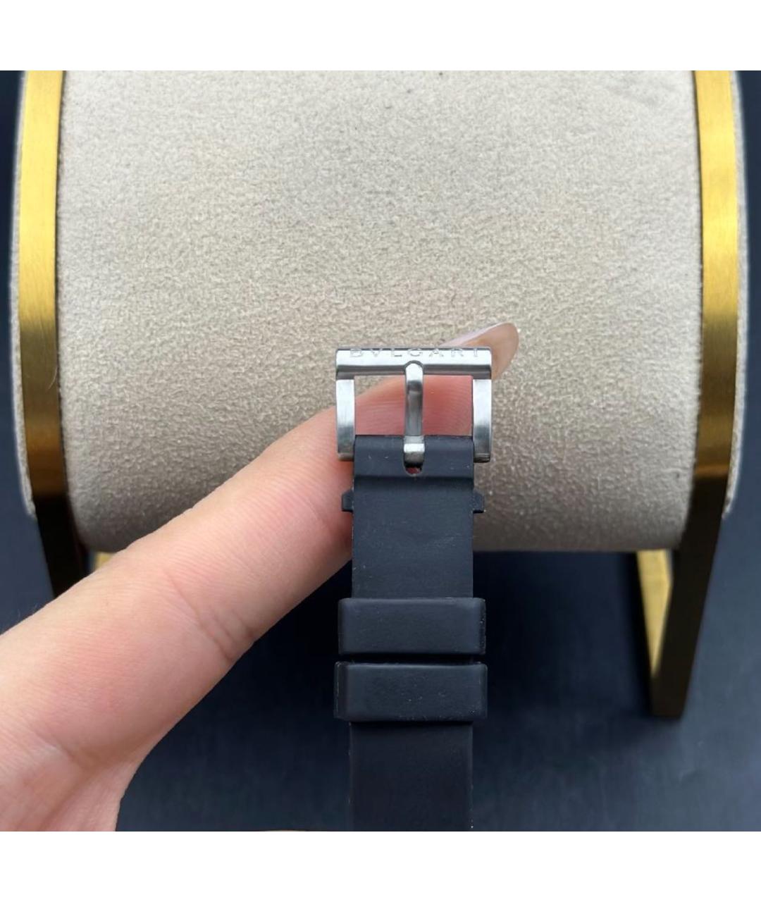 BVLGARI Черные часы, фото 2