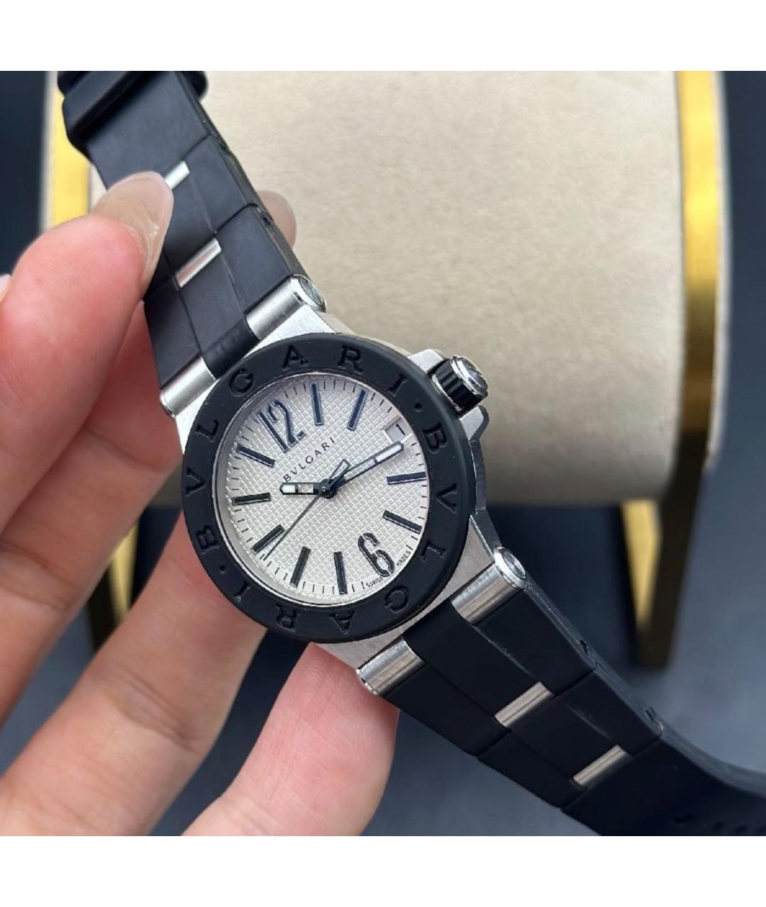 BVLGARI Черные часы, фото 3