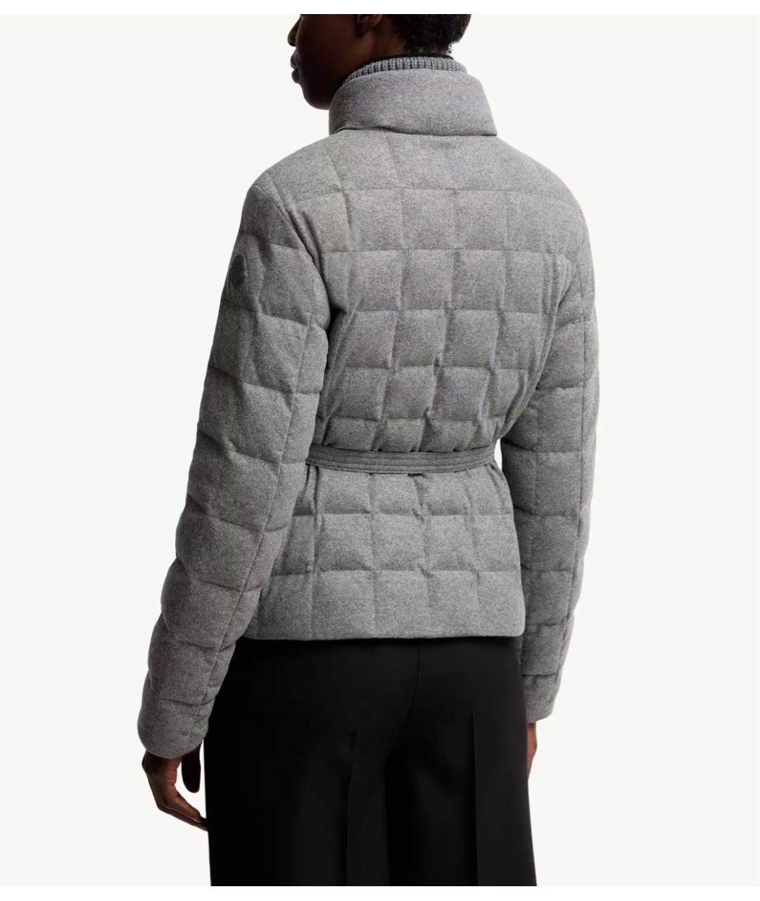 MONCLER Серая шерстяная куртка, фото 2