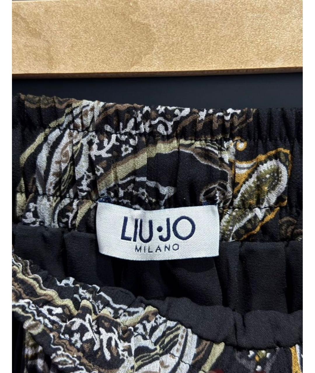 LIU JO Черная полиэстеровая юбка мини, фото 5