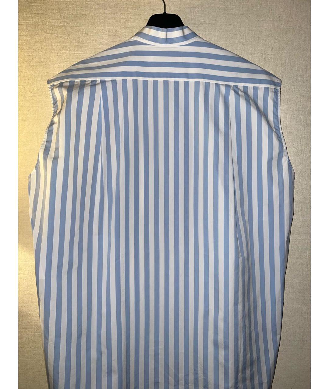 BALENCIAGA Голубое хлопковое повседневное платье, фото 3