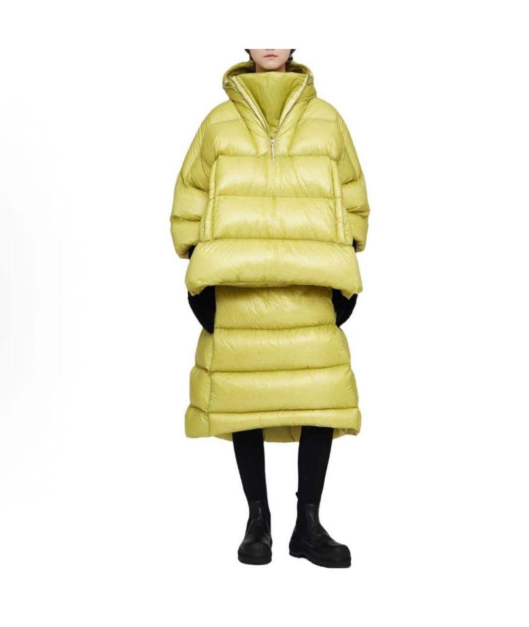 JIL SANDER Желтый пуховик, фото 2