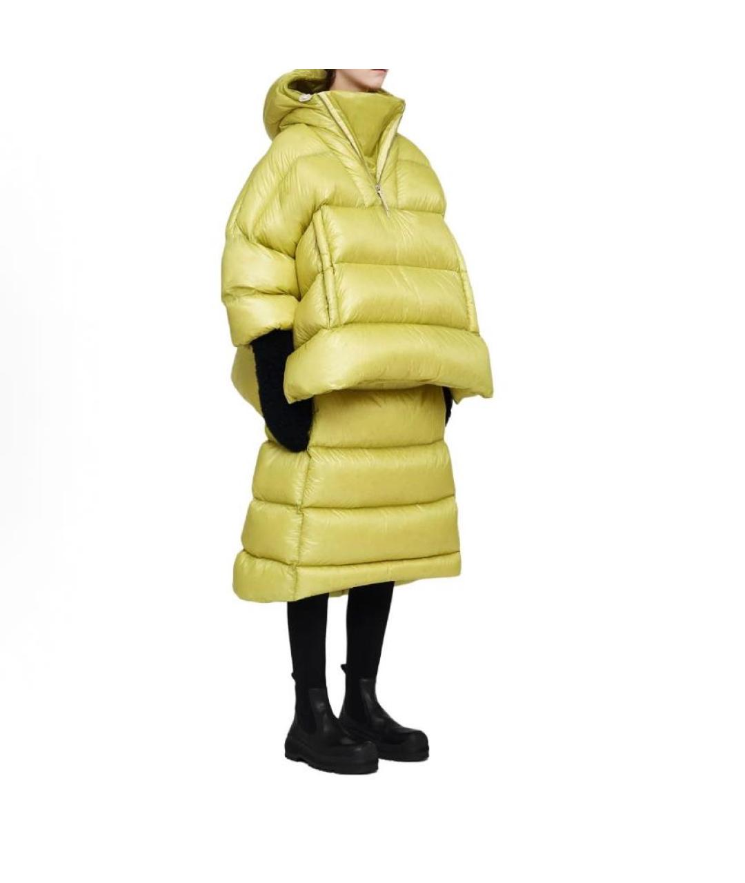 JIL SANDER Желтый пуховик, фото 3