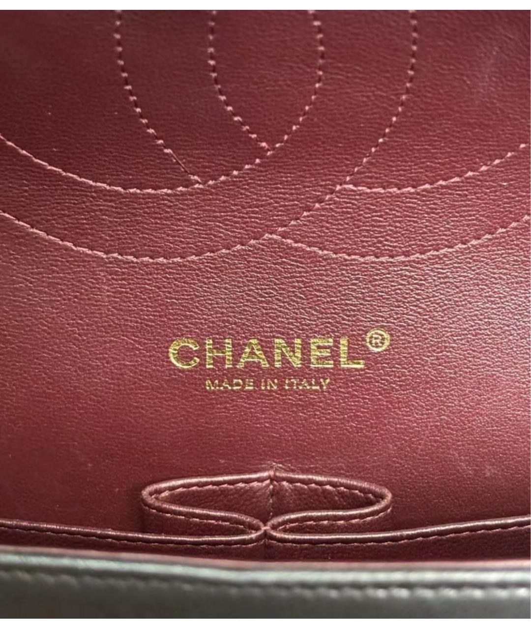 CHANEL Черная кожаная сумка через плечо, фото 5