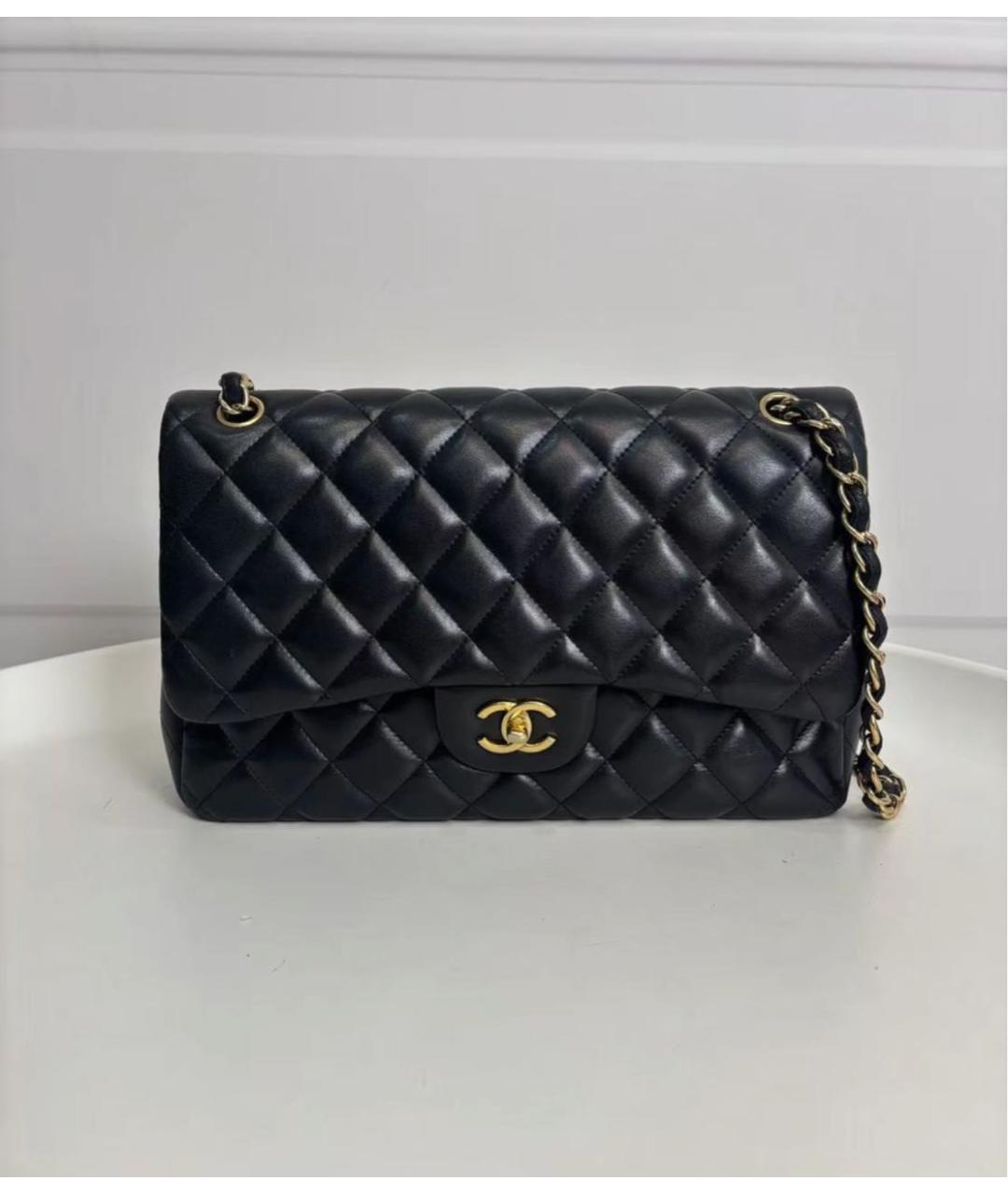 CHANEL Черная кожаная сумка через плечо, фото 2