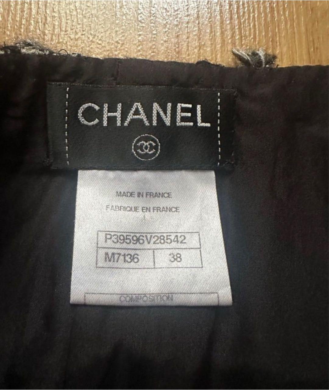 CHANEL Мульти шерстяная юбка мини, фото 2