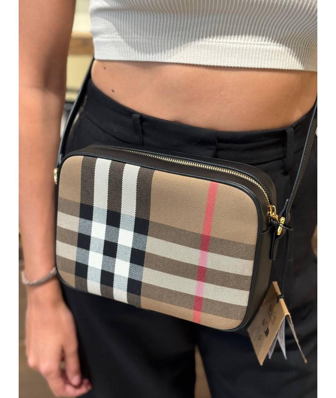 BURBERRY Коричневая сумка через плечо, фото 5