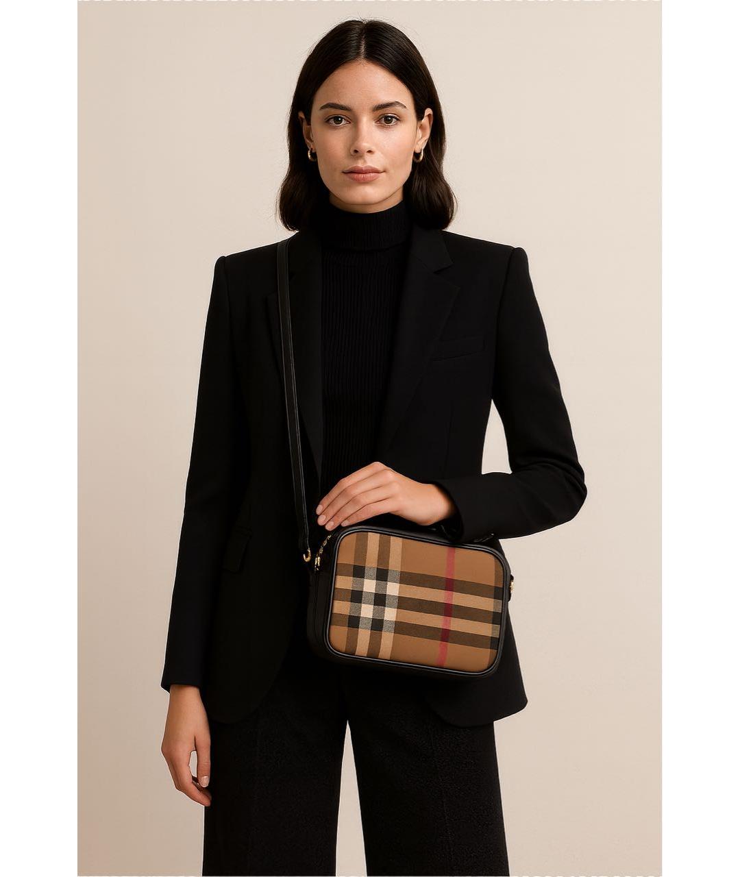 BURBERRY Коричневая сумка через плечо, фото 8