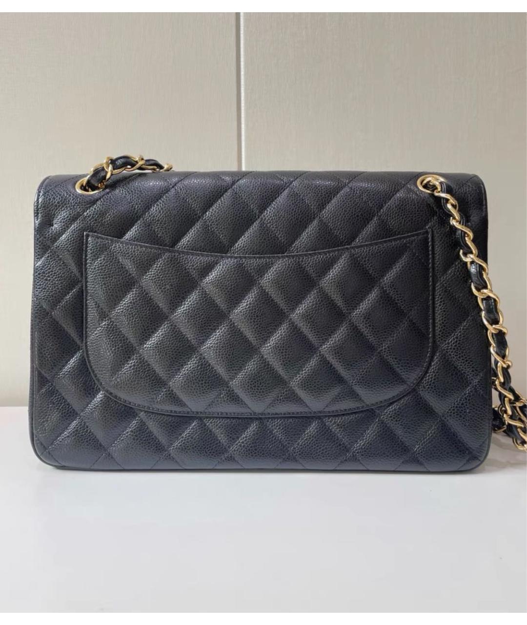 CHANEL Черная кожаная сумка через плечо, фото 3