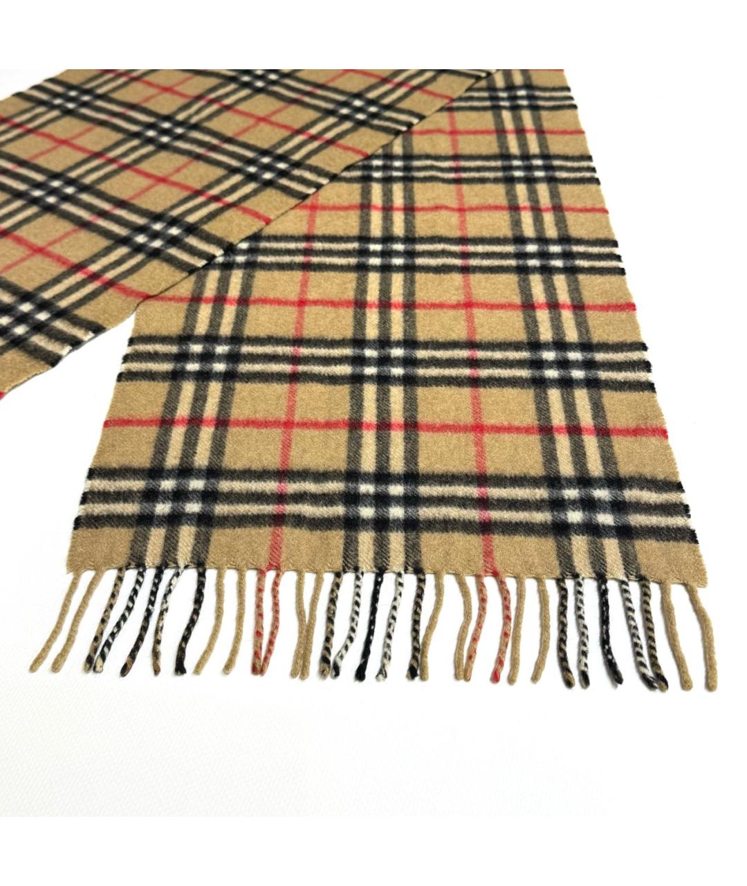 BURBERRY Бежевый кашемировый шарф, фото 4