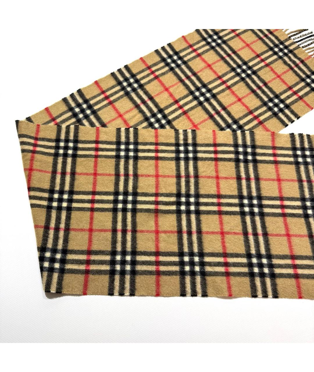 BURBERRY Бежевый кашемировый шарф, фото 3