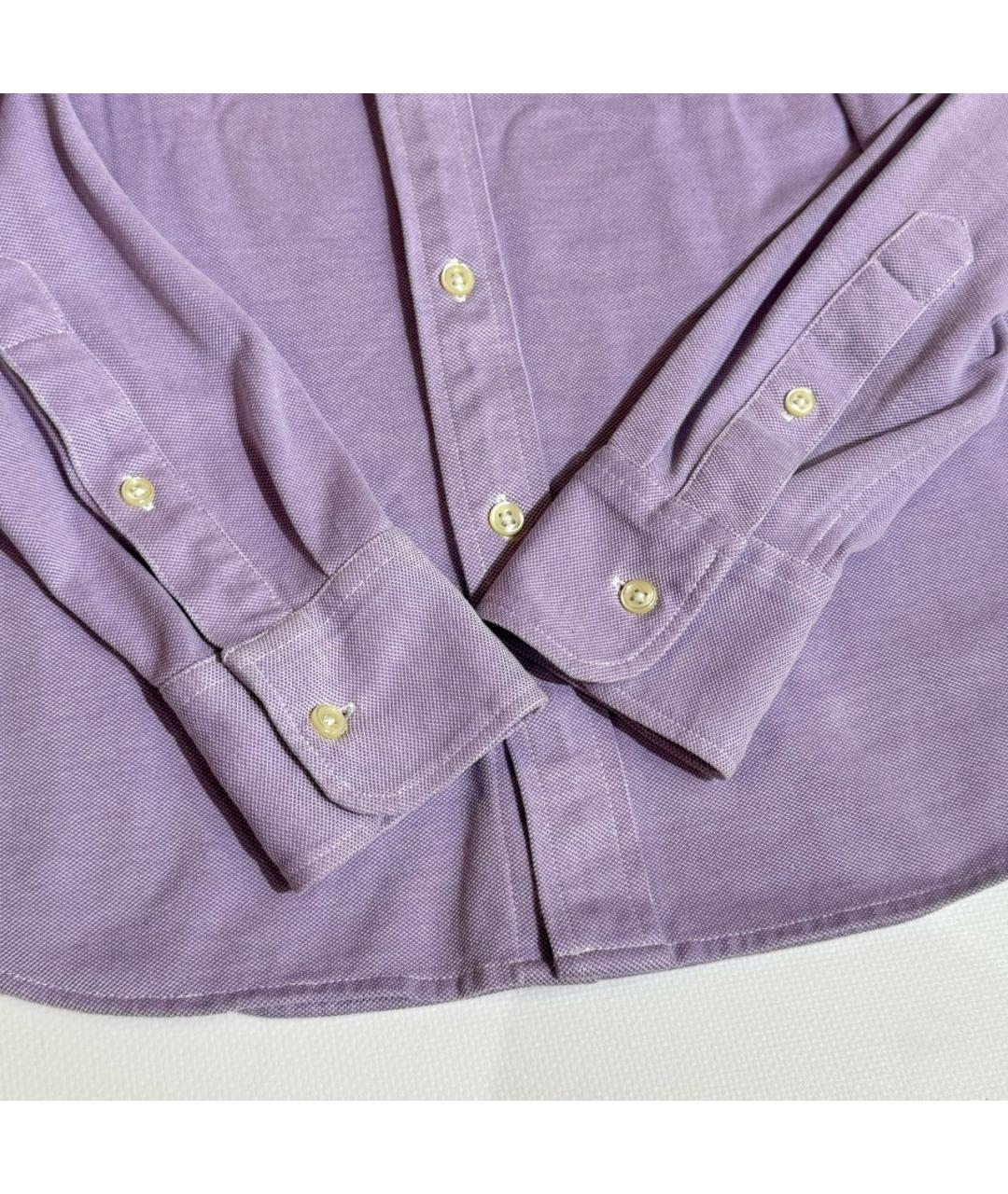 POLO RALPH LAUREN Фиолетовая хлопковая рубашка, фото 4