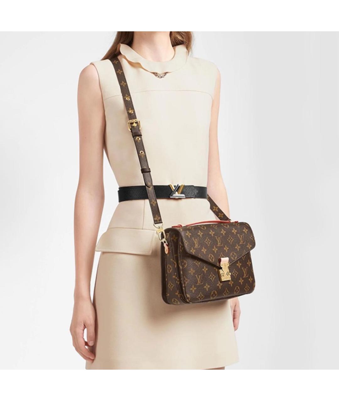 LOUIS VUITTON Коричневая сумка через плечо, фото 5