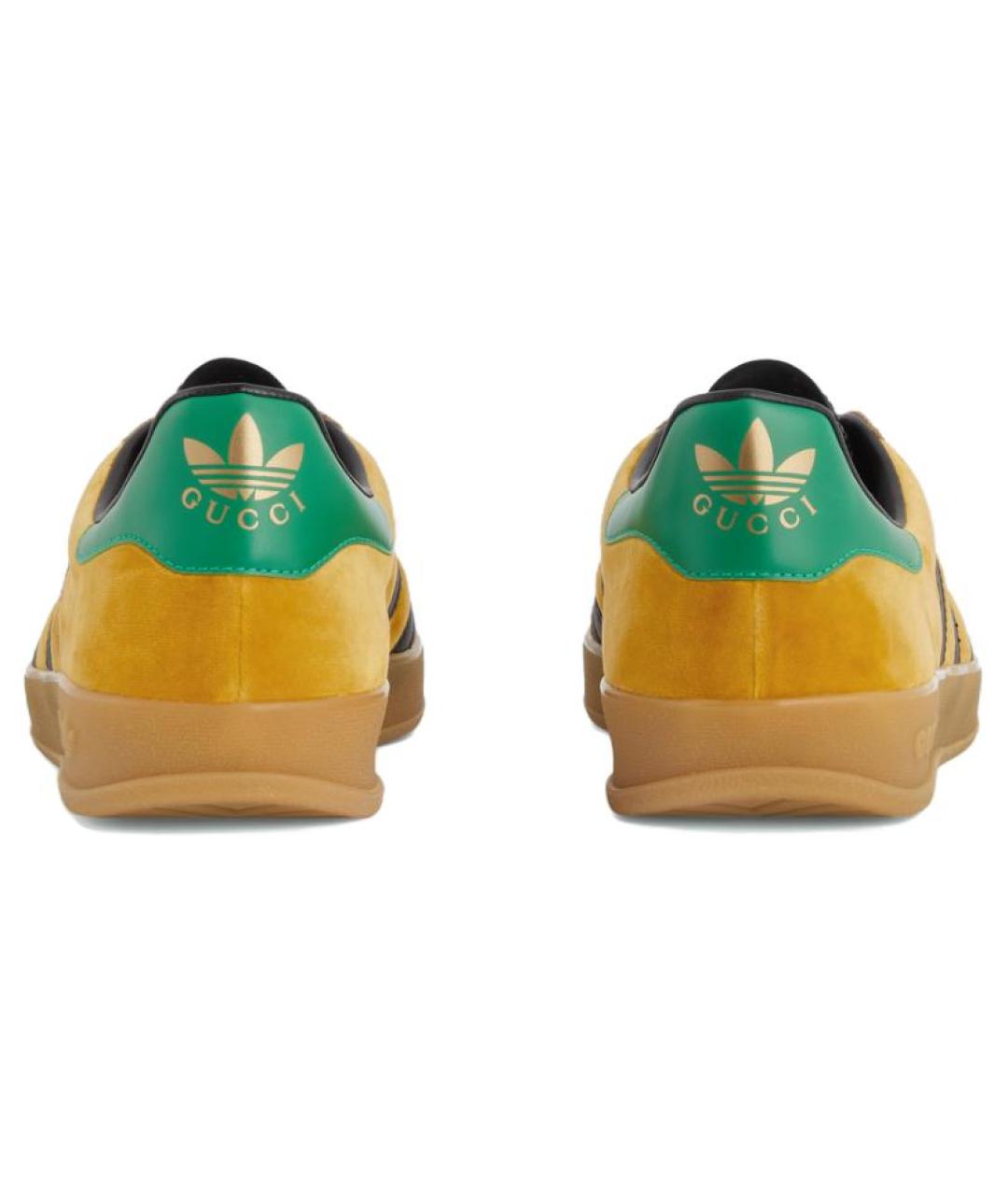 GUCCI Желтые низкие кроссовки / кеды, фото 4
