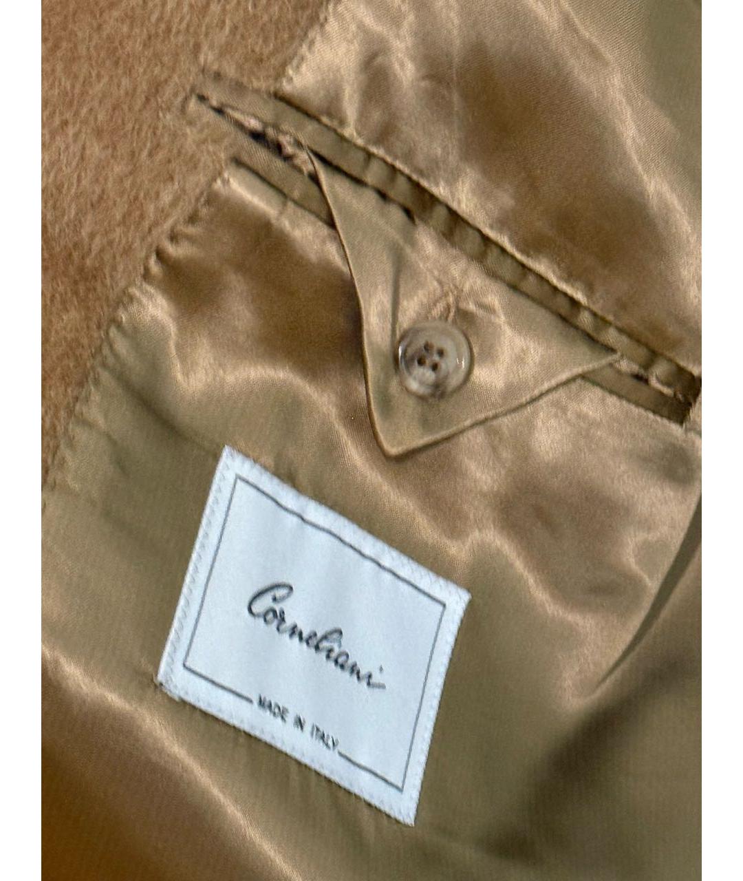 CORNELIANI Бежевое шерстяное пальто, фото 4