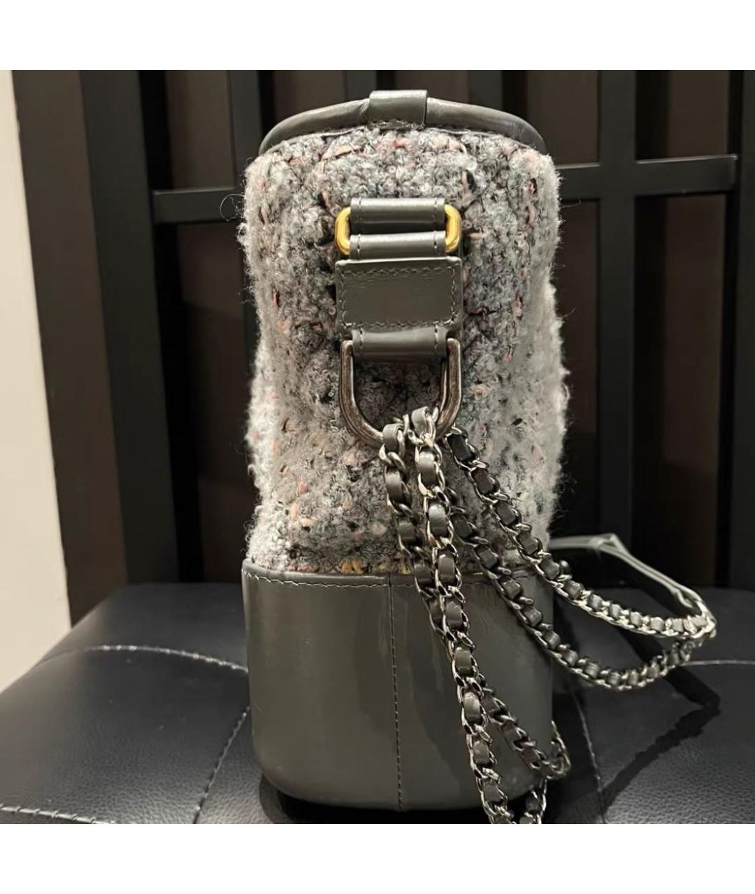 CHANEL Антрацитовая сумка через плечо, фото 4