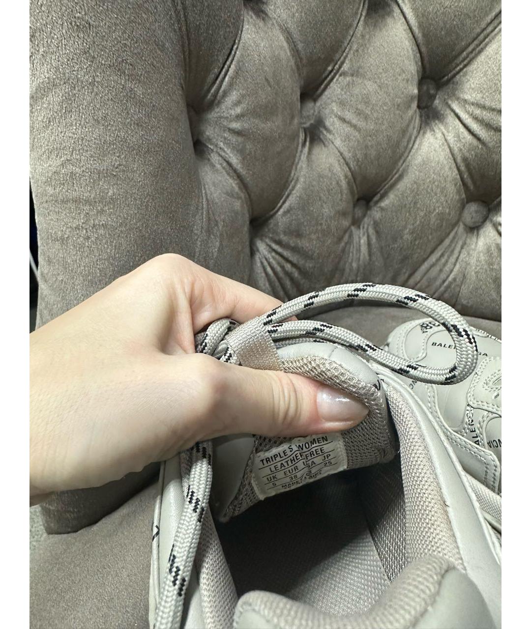 BALENCIAGA Кожаные кроссовки, фото 5