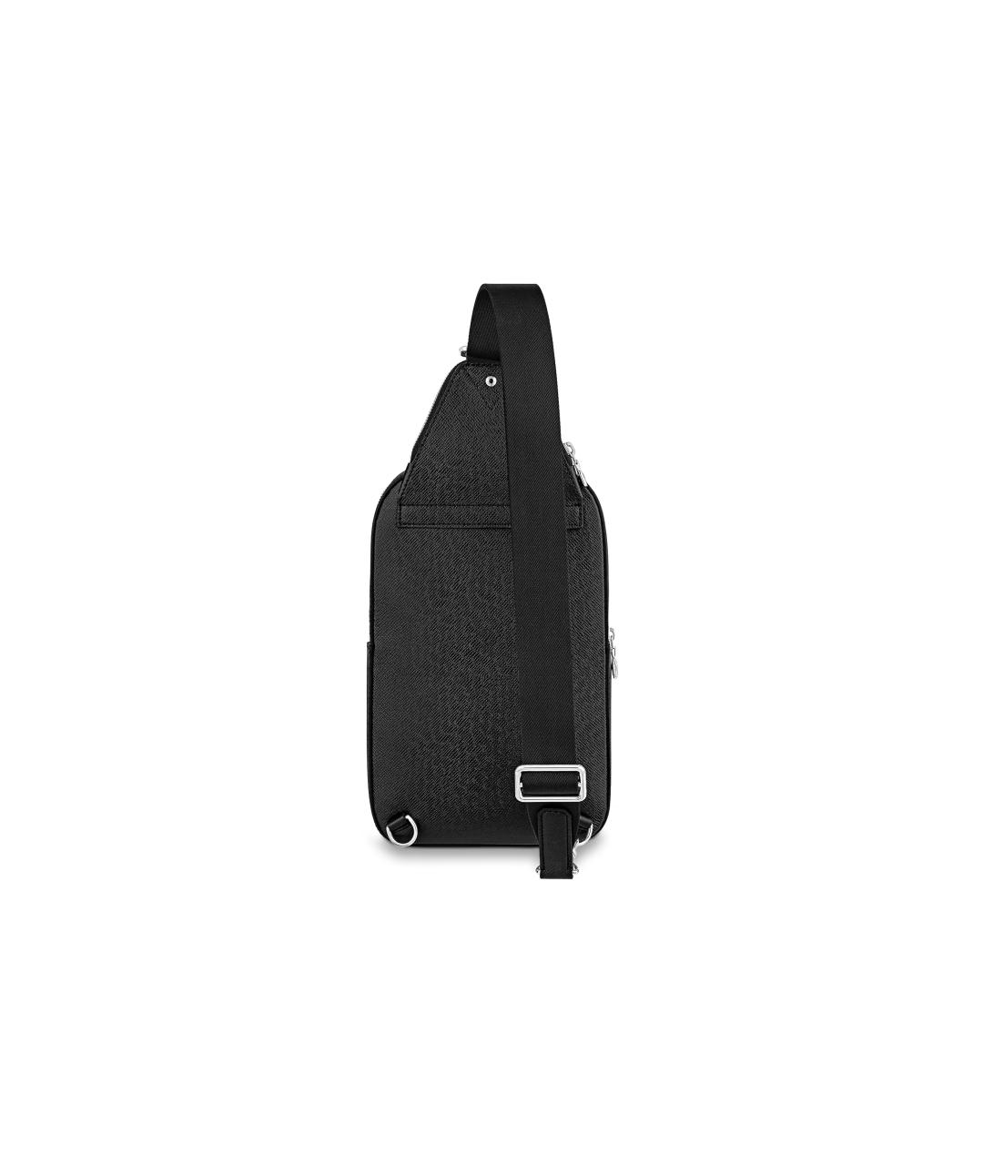 LOUIS VUITTON Черная кожаная сумка на плечо, фото 3