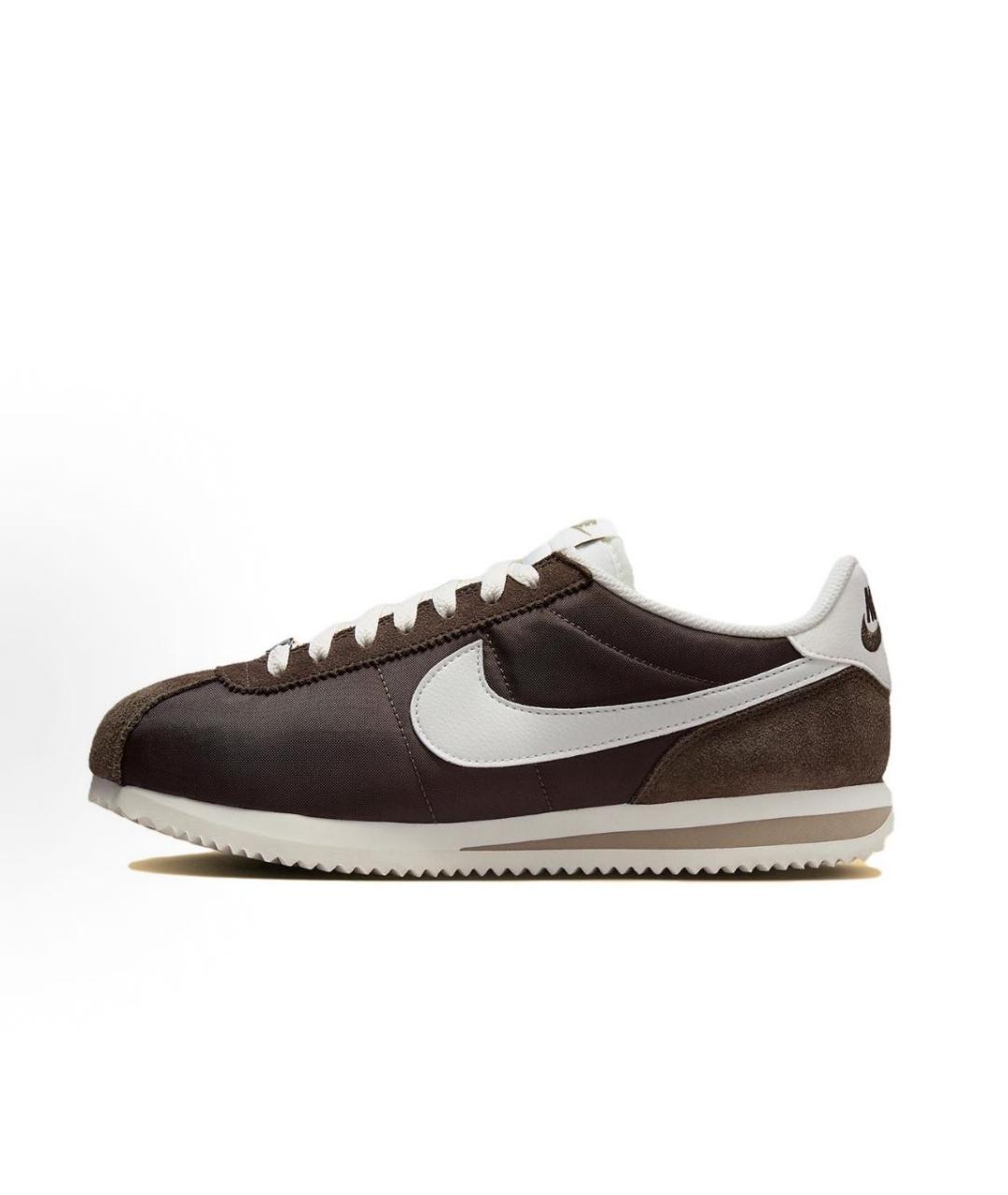 NIKE Коричневые замшевые низкие кроссовки / кеды, фото 5