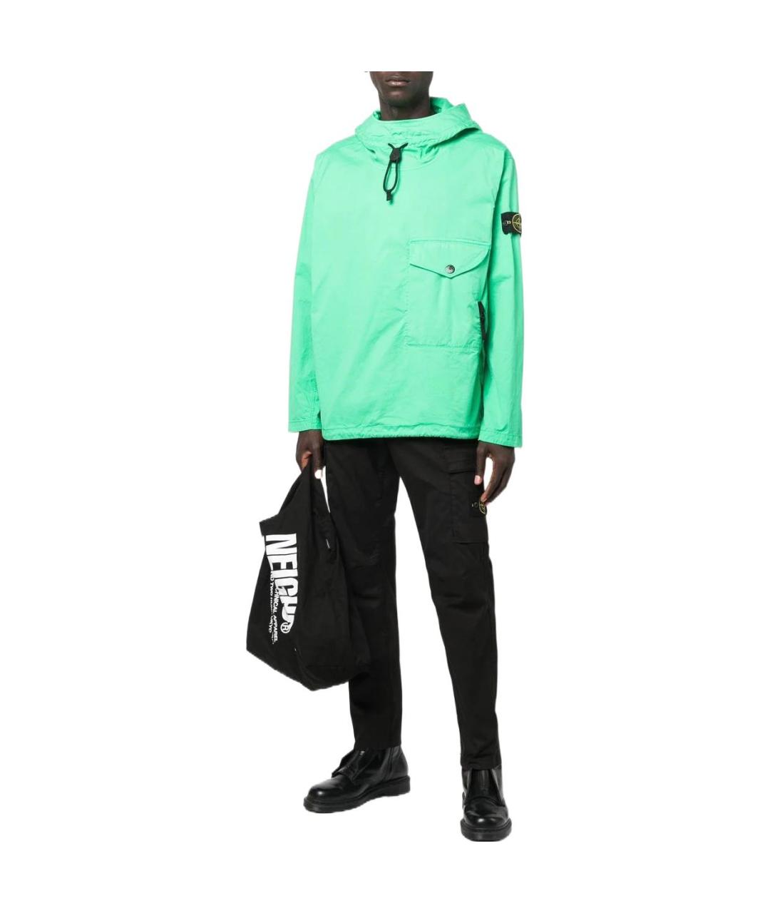 STONE ISLAND Черные повседневные брюки, фото 2