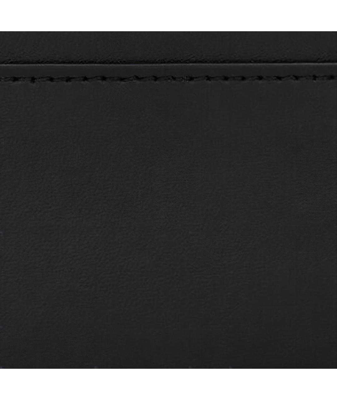 SAINT LAURENT Черный кожаный кошелек, фото 3