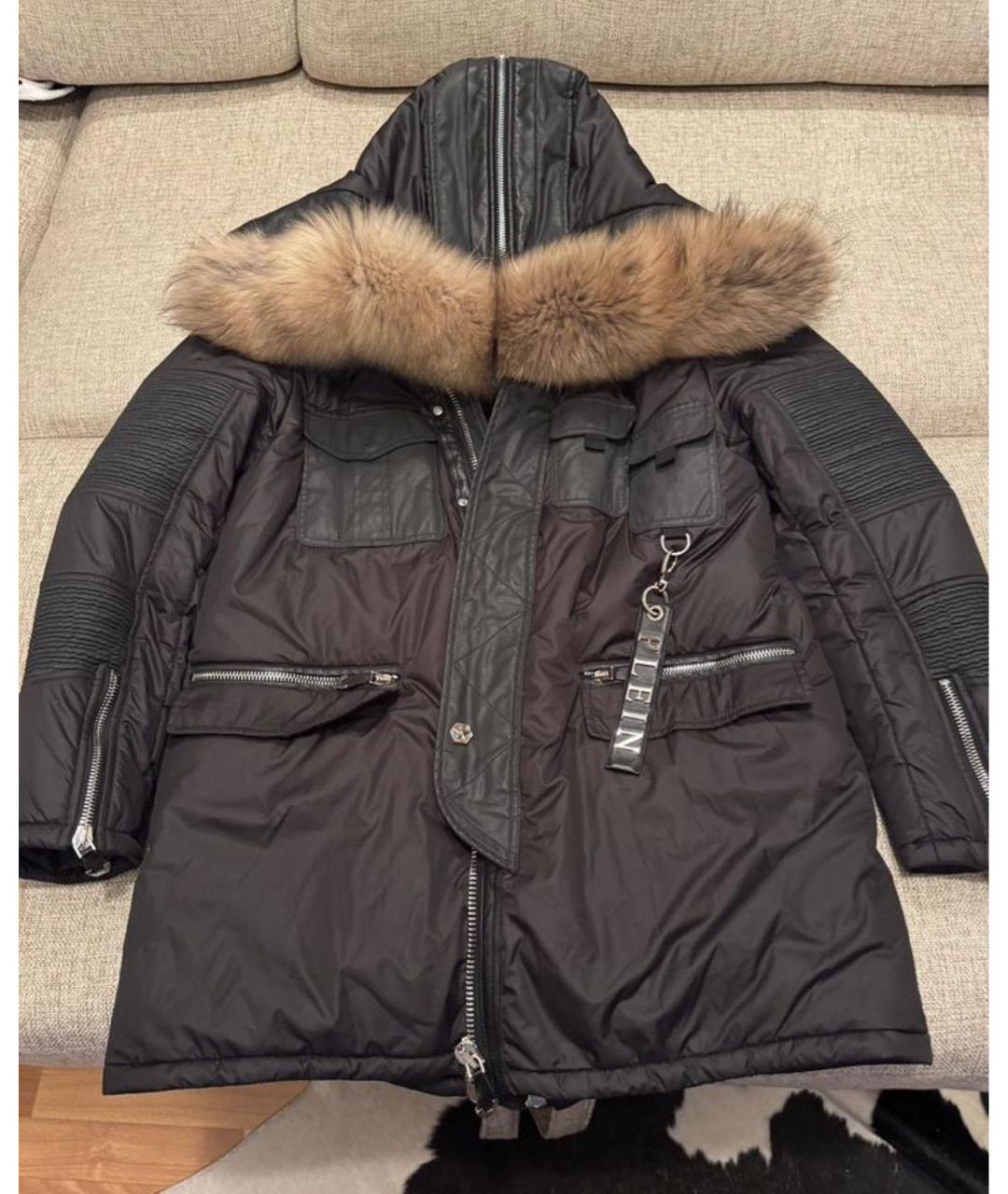 PHILIPP PLEIN Черный пуховик, фото 8