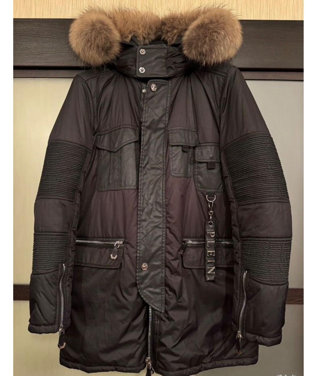 PHILIPP PLEIN Черный пуховик, фото 9