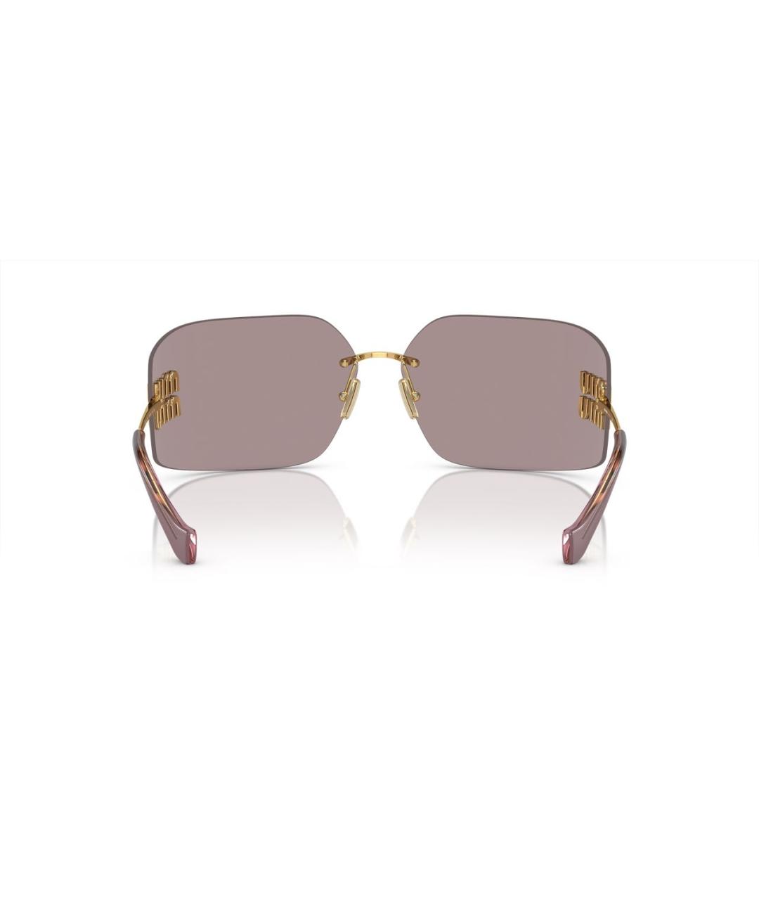 MIU MIU Мульти металлические солнцезащитные очки, фото 4