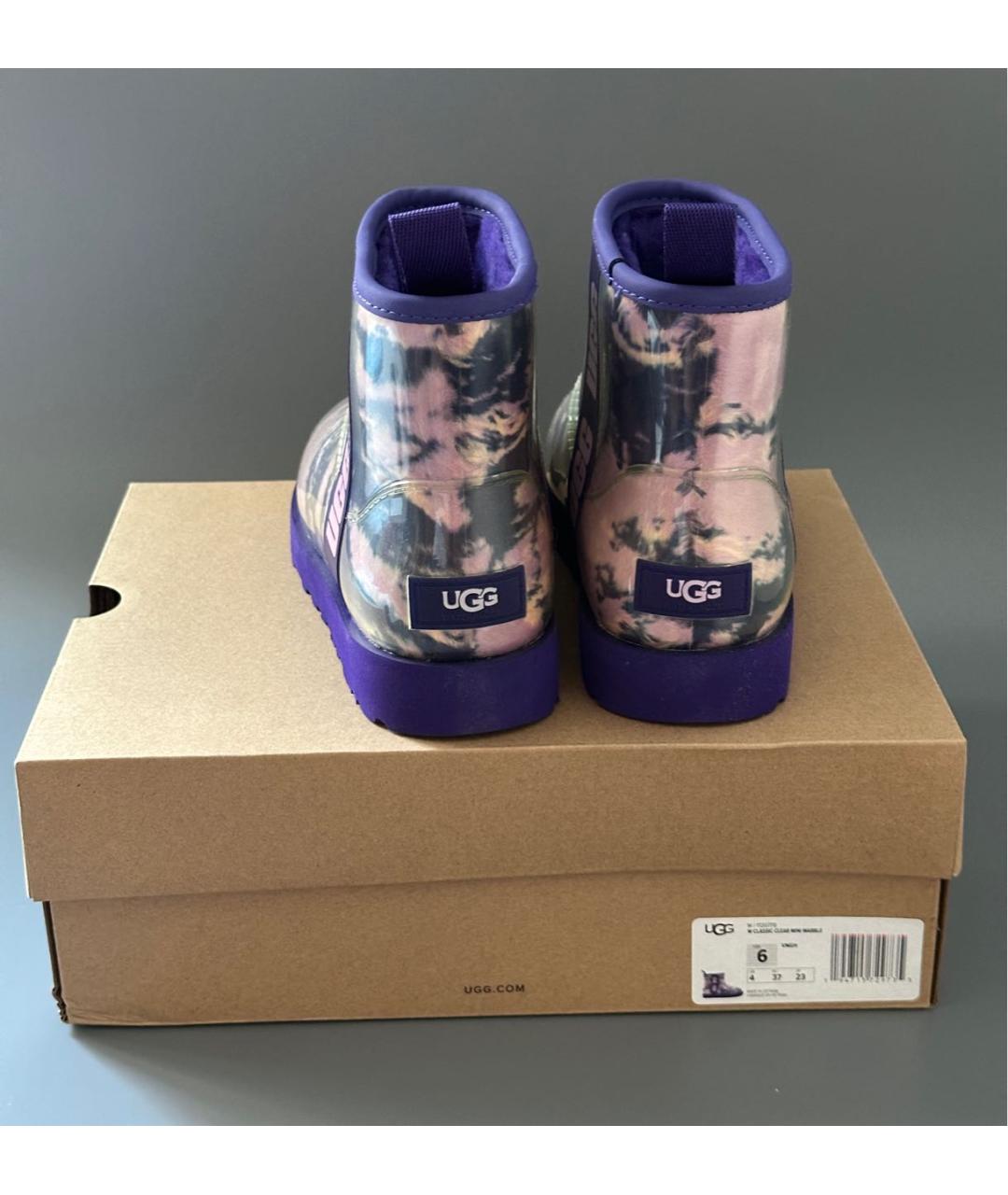 UGG AUSTRALIA Фиолетовые резиновые ботинки, фото 3