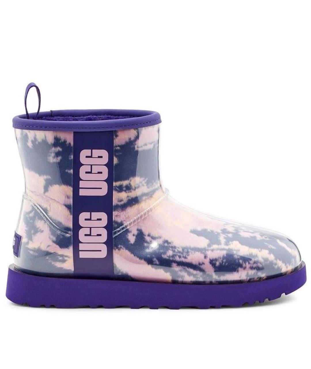 UGG AUSTRALIA Фиолетовые резиновые ботинки, фото 1