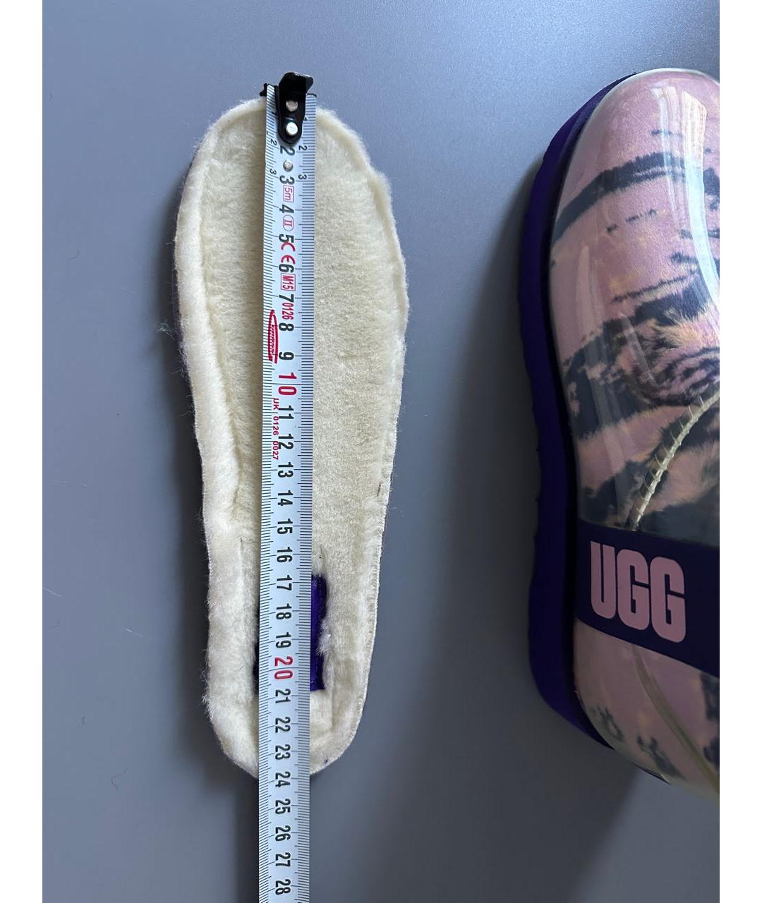 UGG AUSTRALIA Фиолетовые резиновые ботинки, фото 6