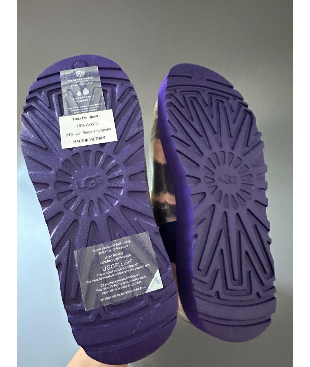 UGG AUSTRALIA Фиолетовые резиновые ботинки, фото 7