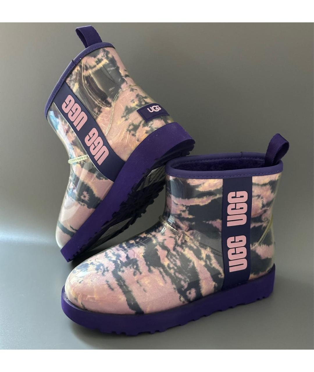 UGG AUSTRALIA Фиолетовые резиновые ботинки, фото 8
