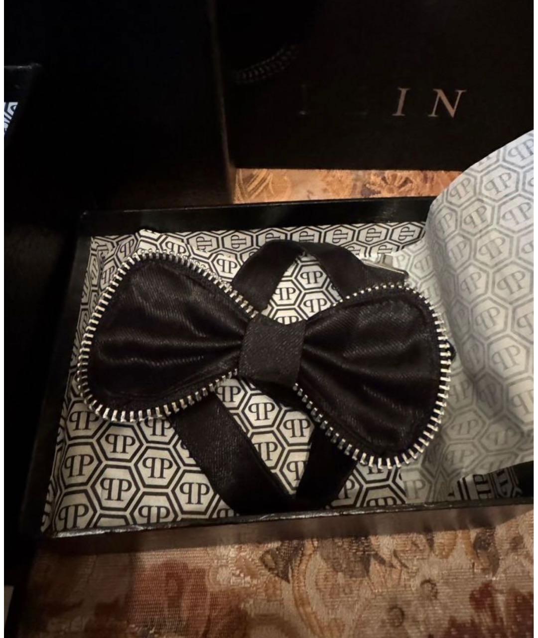 PHILIPP PLEIN Черный кожаный ремень, фото 8